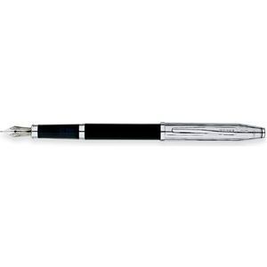 Cross Century II Chrome / Translucent Black Lacquer Fountain Pen