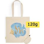 Organic cotton foldable shopping bag