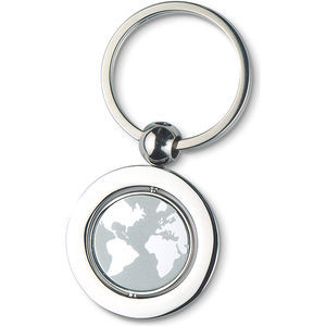 Globe Metal Key Ring