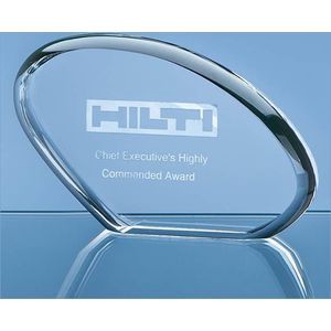 16.5cm Optical Crystal Sunset Award