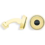 Cross Cufflinks Conical Gold / Black