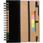 Memo holder notebook sticky notes ball pen