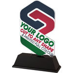 Custom Made Logo Acrylic Trophy Cut to Shape