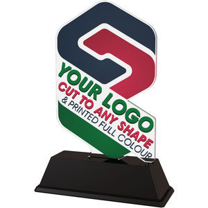 Custom Made Logo Acrylic Trophy Cut to Shape
