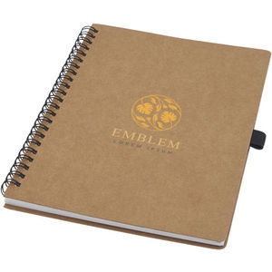 Bullet Cobble A5 wire-o recycled cardboard notebook with stone paper