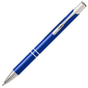 Ball pen with silver coloured tip