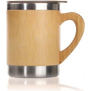 Bamboo travel mug 250 ml (10.5x8 cm)