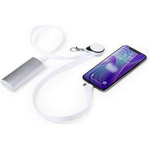 Lanyard charging cable with 3 plugs