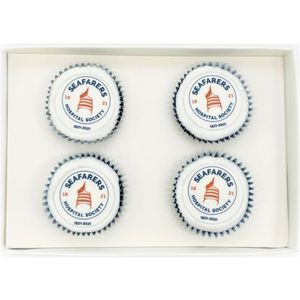 Iced Filled Cupcake Giftbox - 4 Pack