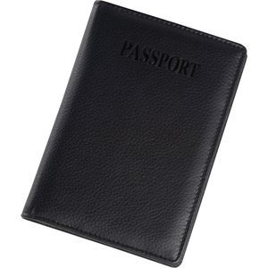 Melbourne Full Hide Genuine Leather Black Passport Case
