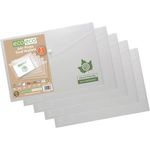 Eco-Eco A4+ 95% Recycled Clear Press Stud Wallets