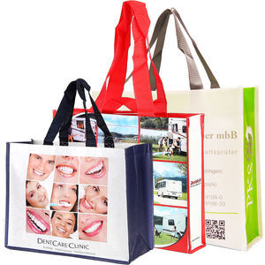 Large Woven Shopping Bag with a Gusset