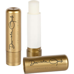 Lip Balm Stick Metallic Gold Polished Container & Cap 4.8g