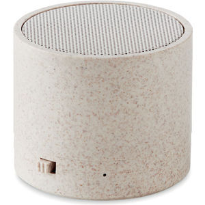3W Speaker In Wheat Straw/ABS