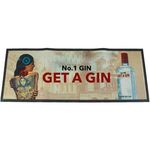Large Rubber Bordered Bar Runner (90X24cm)