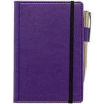Pocket Casebound Notebook With Elastic Strap & Envelope Pocket And Stitch Effect Edge.