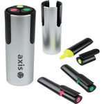 Triple Highlighter Pen Pot