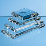 10cm x 7.5cm Clear Glass Base