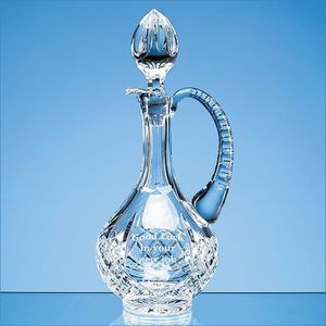 0.5ltr Lead Crystal Panel Claret Jug