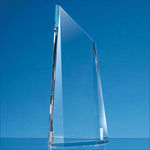 28cm Optical Crystal Facetted Peak Award