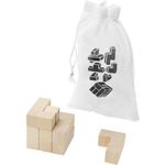 Bullet Solfee wooden squares brain teaser with pouch