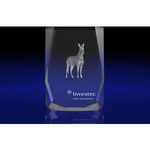 Crystal Glass Safari Paperweight