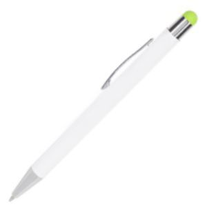 Ball pen touch pen white barrel