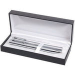 Saturn Set - Hi-Chrome ball pen and roller ball set in a Deluxe box