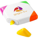 Bullet Trafalgar square-shaped 4-colour highlighter
