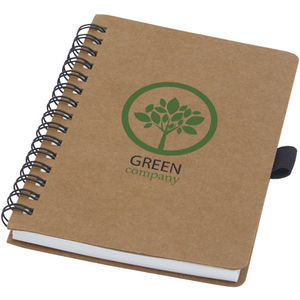 Bullet Cobble A6 wire-o recycled cardboard notebook with stone paper