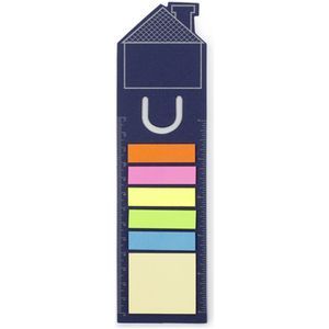 Memo holder sticky notes bookmark notebook ruler (21.3x6x0.3 cm)