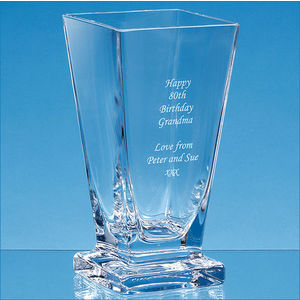 22.5cm Handmade Tapered Footed Vase