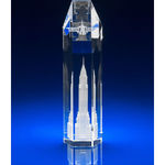 Crystal Glass Hexagon Award or Trophy