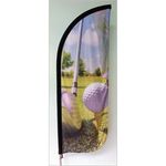 XX Large Round Feather Flag Banner With Cross Base