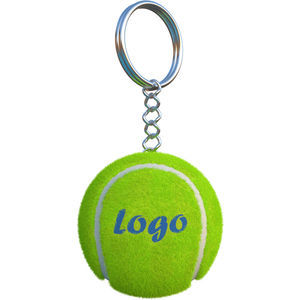 Tennis ball keyring