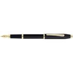 Century II Classic Black (with 23 Carat Gold Plated Appointments )  Fountain Pen