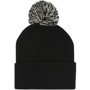 Acrylic Beanie with Pom Pom