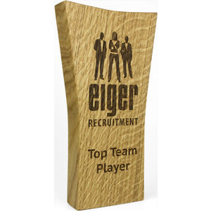 Small Real Wood Block Awards - Simple Shapes