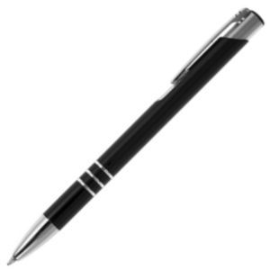 aluminium Ball pen with coloured barrel