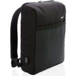 Swiss Peak 15 Inch Anti Theft RFID USB Backpack PVC Free