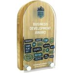 Bamboo Block Award with Acrylic Face - small
