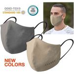 Double Layer Adult Shaped Polyester/Cotton Face Covering.
