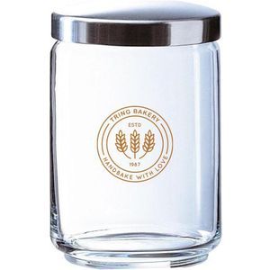 Box Mania Glass Storage Jar With Metal Lid (1L/35oz)