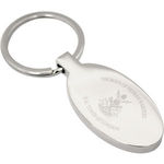 Jupiter Oval Keyring