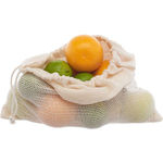 Green & Good Reusable Cotton Brockley Fruit & Veg Bag - Fairtrade & Organic 4oz Cotton