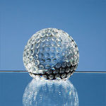 6cm Optical Crystal Golf Ball Paperweight