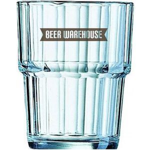Norvege Stacking Tumbler Drinks Glass (250ml/8.8oz)