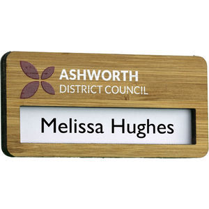 Bamboo Faced Window Badges