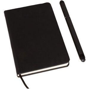 Notebook approx. A6 ball pen with cap touch pen