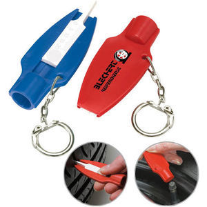 Tyre Tread Depth With Valve Cap Opener (Plastic)